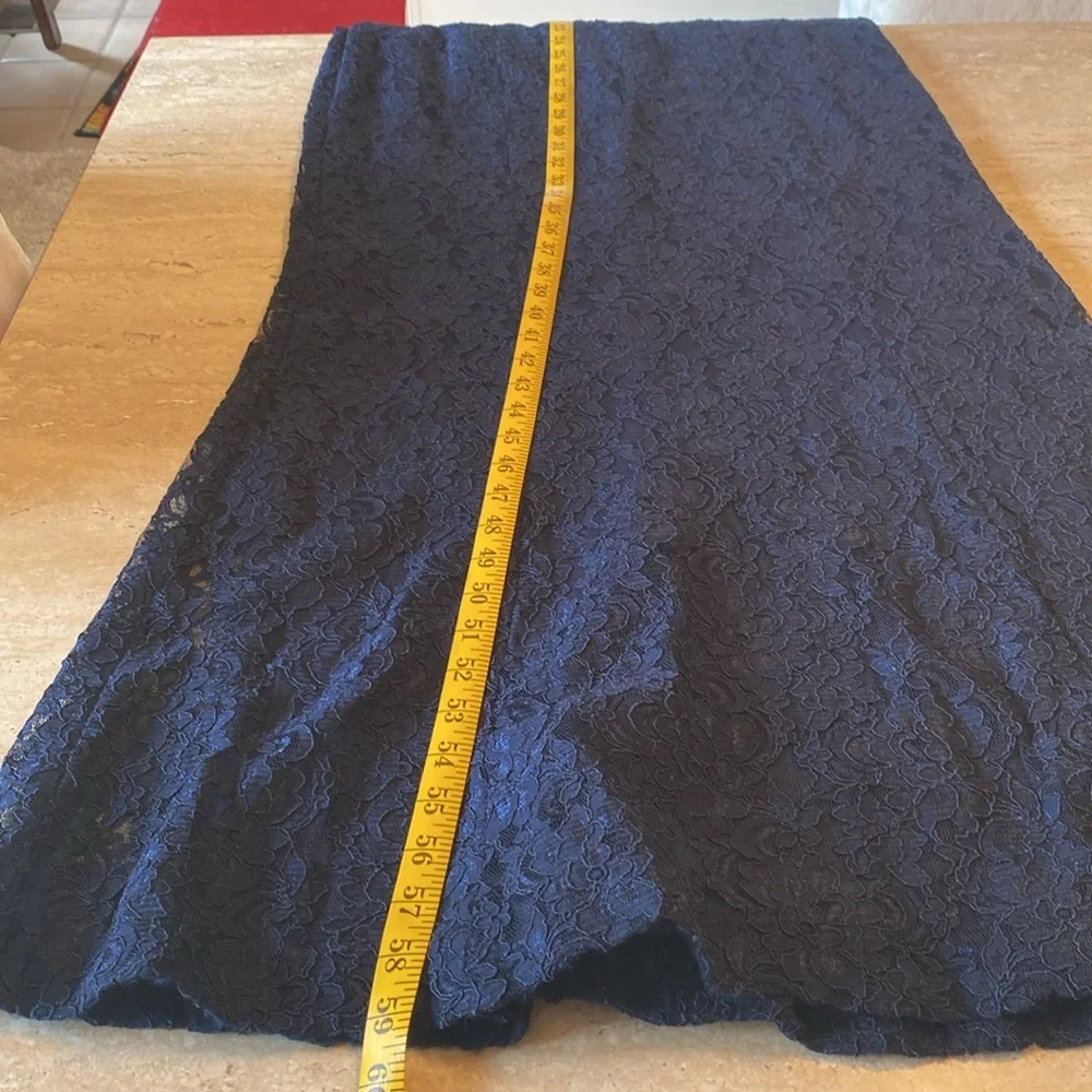 Ralph Lauren, navy lace evening gown,excellent condition, see measurements below - Picture 14 of 16